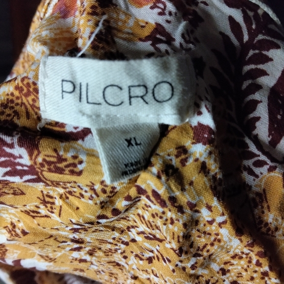 Anthropologie The Romy Relaxed Fit Floral Boho Button Front Blouse Size XL - Picture 7 of 8